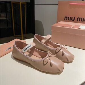 Miu Miu Pink Ballet Flats